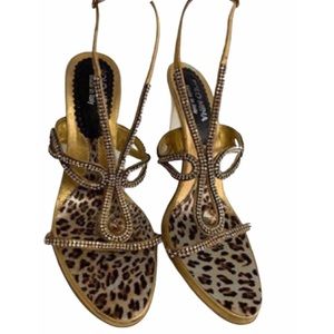 Hand made Italy Studded Sandal Heels Solo Mina 10